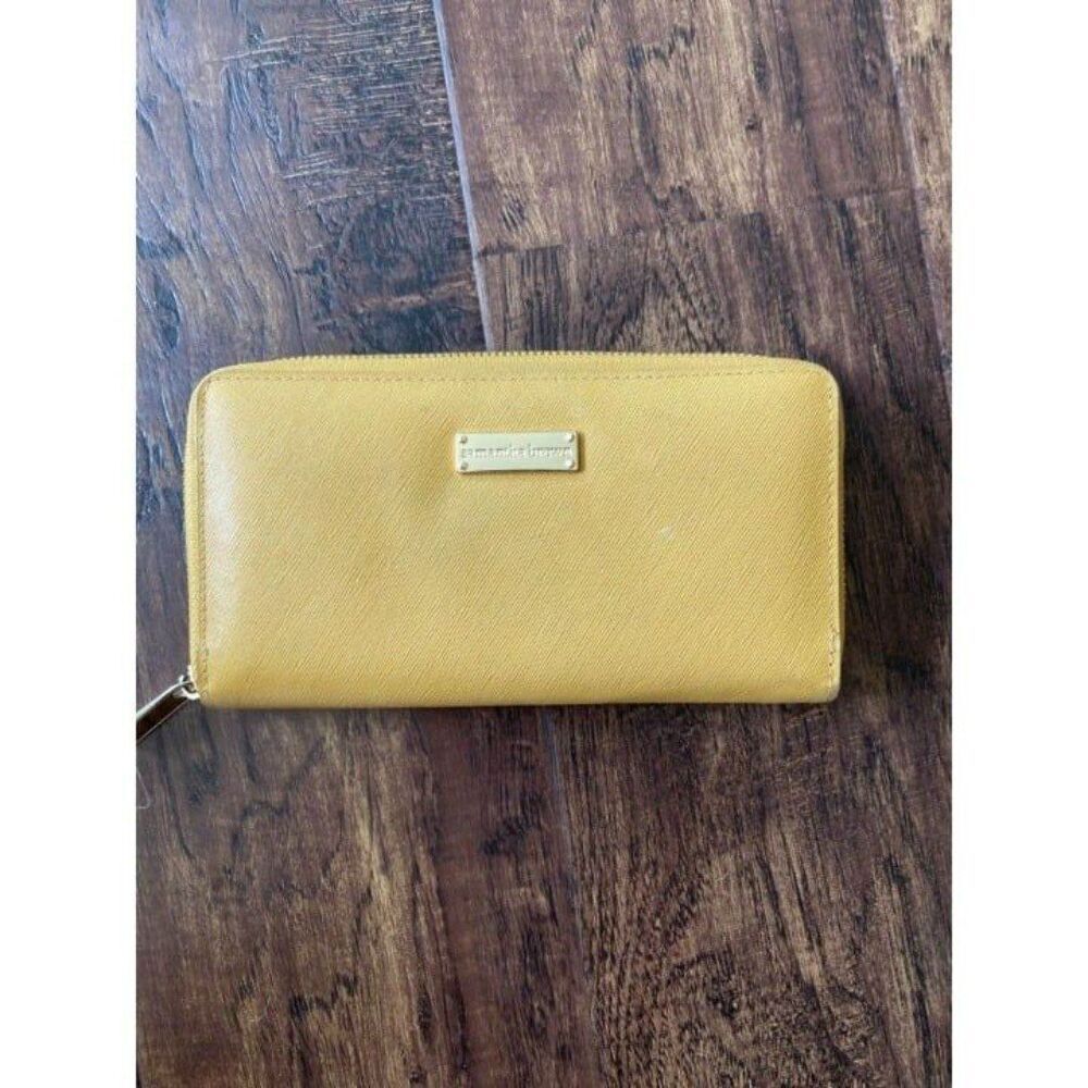 Samantha Brown Mustard Yellow RFID Wallet